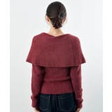 リボンモチーフラメフェザーニットプルオーバー | rps | 詳細画像37 