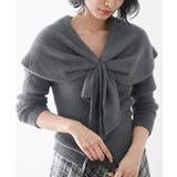 CHACグレー | リボンモチーフラメフェザーニットプルオーバー | rps