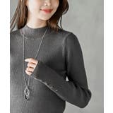 袖口ボタンプチハイラメリブニットプルオーバー | rps | 詳細画像14 