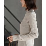 袖口ボタンプチハイラメリブニットプルオーバー | rps | 詳細画像39 