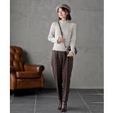 フリルネックラメリブニットプルオーバー | rps | 詳細画像2 