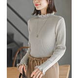 フリルネックラメリブニットプルオーバー | rps | 詳細画像35 