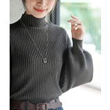 ボリューム袖ボトルネックラメリブニットプルオーバー | rps | 詳細画像15 