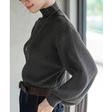 ボリューム袖ボトルネックラメリブニットプルオーバー | rps | 詳細画像16 