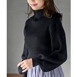 ボリューム袖ボトルネックラメリブニットプルオーバー | rps | 詳細画像25 