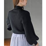 ボリューム袖ボトルネックラメリブニットプルオーバー | rps | 詳細画像26 