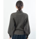 ボリューム袖ボトルネックラメリブニットプルオーバー | rps | 詳細画像37 