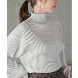 ボリューム袖ボトルネックラメリブニットプルオーバー | rps | 詳細画像6 