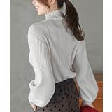 ボリューム袖ボトルネックラメリブニットプルオーバー | rps | 詳細画像8 