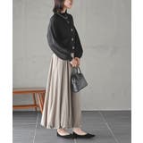 リボンボタンボリューム袖ラメニットＶカーディガン | rps | 詳細画像14 