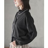 リボンボタンボリューム袖ラメニットＶカーディガン | rps | 詳細画像16 