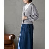 リボンボタンボリューム袖ラメニットＶカーディガン | rps | 詳細画像20 