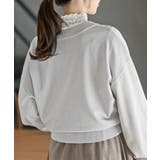 リボンボタンボリューム袖ラメニットＶカーディガン | rps | 詳細画像8 