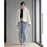 襟付きフェイクファーショートジャケット | rps | 詳細画像11 