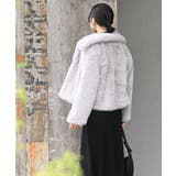 襟付きフェイクファーショートジャケット | rps | 詳細画像14 