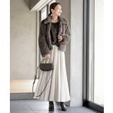 襟付きフェイクファーショートジャケット | rps | 詳細画像21 