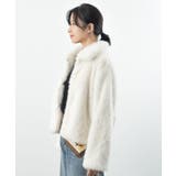 襟付きフェイクファーショートジャケット | rps | 詳細画像29 