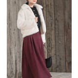 襟付きフェイクファーショートジャケット | rps | 詳細画像5 