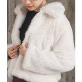 襟付きフェイクファーショートジャケット | rps | 詳細画像7 