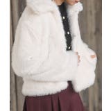 襟付きフェイクファーショートジャケット | rps | 詳細画像9 