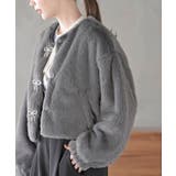 リボン釦フェイクファージャケット | rps | 詳細画像23 