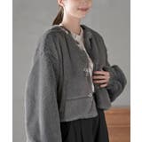 リボン釦フェイクファージャケット | rps | 詳細画像25 