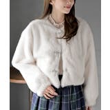 リボン釦フェイクファージャケット | rps | 詳細画像6 