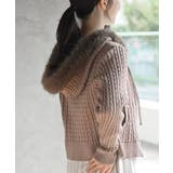 フェイクファー付きケーブルニットパーカー | rps | 詳細画像26 