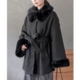 ブラック | フェイクファーティペットコート | rps