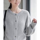 ハートボタンラメフェザークルーネックカーディガン | rps | 詳細画像14 