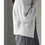 ハートボタンラメフェザークルーネックカーディガン | rps | 詳細画像25 