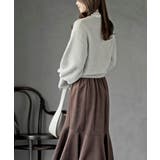 ハートボタンラメフェザークルーネックカーディガン | rps | 詳細画像3 