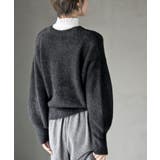 ハートボタンラメフェザークルーネックカーディガン | rps | 詳細画像32 