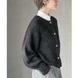 ハートボタンラメフェザークルーネックカーディガン | rps | 詳細画像33 