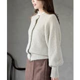 ハートボタンラメフェザークルーネックカーディガン | rps | 詳細画像7 