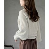 ハートボタンラメフェザークルーネックカーディガン | rps | 詳細画像8 