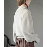 ハートボタンラメフェザークルーネックカーディガン | rps | 詳細画像9 