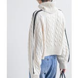 ライン入りタートルケーブルニットプルオーバー | rps | 詳細画像16 