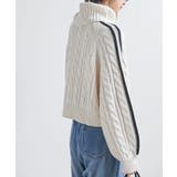 ライン入りタートルケーブルニットプルオーバー | rps | 詳細画像17 