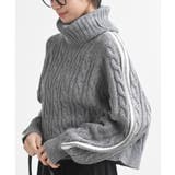 ライン入りタートルケーブルニットプルオーバー | rps | 詳細画像24 