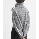 ライン入りタートルケーブルニットプルオーバー | rps | 詳細画像25 