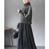 ライン入りタートルケーブルニットプルオーバー | rps | 詳細画像3 