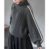 ライン入りタートルケーブルニットプルオーバー | rps | 詳細画像7 