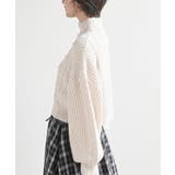 パール付きハイネックケーブルニットプルオーバー | rps | 詳細画像15 