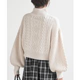 パール付きハイネックケーブルニットプルオーバー | rps | 詳細画像16 