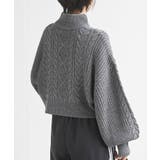 パール付きハイネックケーブルニットプルオーバー | rps | 詳細画像24 