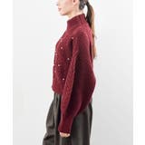 パール付きハイネックケーブルニットプルオーバー | rps | 詳細画像26 