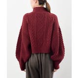 パール付きハイネックケーブルニットプルオーバー | rps | 詳細画像27 