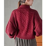 パール付きハイネックケーブルニットプルオーバー | rps | 詳細画像8 