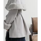 フェイクファーケープ付きコート | rps | 詳細画像17